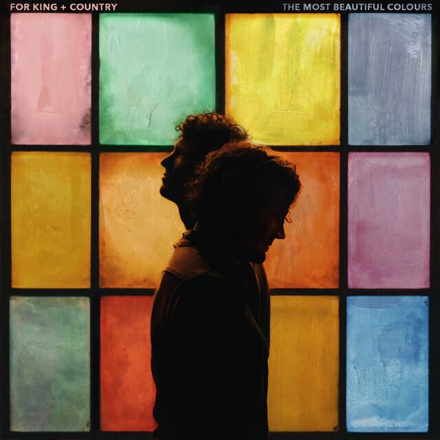 for KING + COUNTRY the most beautiful colours album artwork with colored window panes